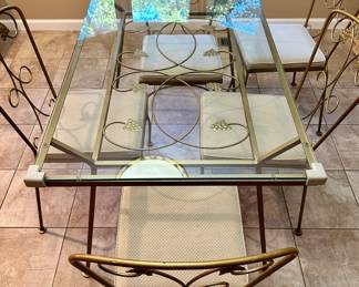 Gold Metal Grapevine Table