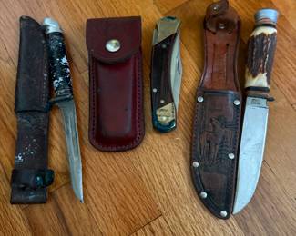 Vintage hunting knives 