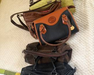 Purses and one Dooney and Bourke