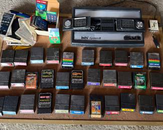 Intellivision system with games 