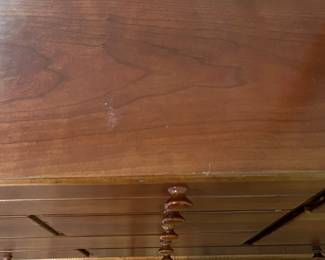 E27 - $225. Stanley Dresser with Mirror. Measures 66" x 18" x 33" tall. Mirror is 49" wide x 36" tall.