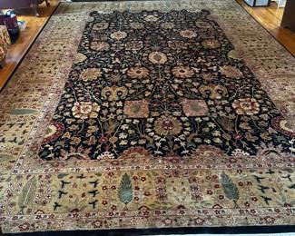 E38 - $400. HUGE Capel Rug - 100% Wood. Measures 12' x 18'. Home did have a small dog.
