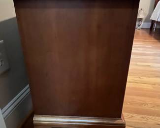 E28 - $75. Stanley Nightstand. Measures 27" wide x 16" deep x 24.25" tall.
