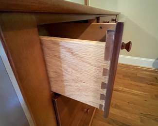 E27 - $225. Stanley Dresser with Mirror. Measures 66" x 18" x 33" tall. Mirror is 49" wide x 36" tall.