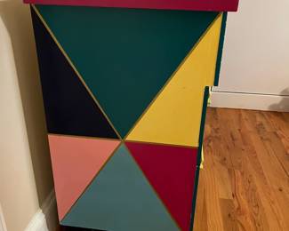 E35 - $95. Painted Dresser. Measures 50" wide x 18" deep x 32" tall.