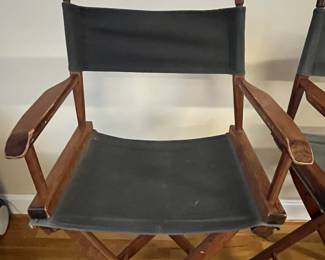 E66 - $100 PAIR of Directors Chairs. Measures 23" x 29" floor to seat x 47.5" tall.