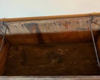 E107 - $75. Banana Crate. Measures 34.5" long x 16" wide x 13" tall.