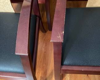 E63 - $175. Set of 4 Wooden Dining Style Chairs by La-Z-Boy furniture. Measures 23" x 19" x 34" tall.