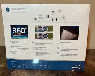 E84 - $80. Eufy Security Floodlight Cam 2 Pro. 360* Camera Coverage.