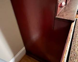 E26 - $1,750. Antique Step Back Cabinet. Measures 51" wide x 24.5" deep x 90" tall. I think that was from a store originally for displays / behind the counter merchandise. This is ONE piece and you and your helpers will be responsible for moving it out of the house.