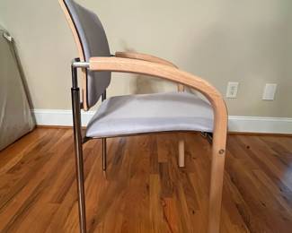 E67 - $60. Dauphin Enzo Chair. Measures 23.5" wide x 18.5" floor to seat x 33" tall.