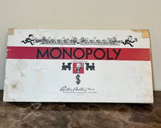 E72 - $125. 1936 Monopoly Board Game.