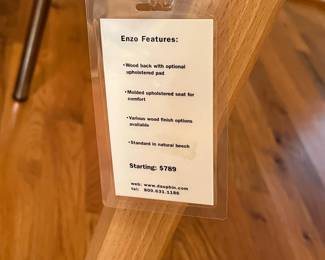 E67 - $60. Dauphin Enzo Chair. Measures 23.5" wide x 18.5" floor to seat x 33" tall.