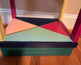 E33 - $60. Single Painted Nightstand. Measures 18" wide x 13" deep x 24.5" tall.