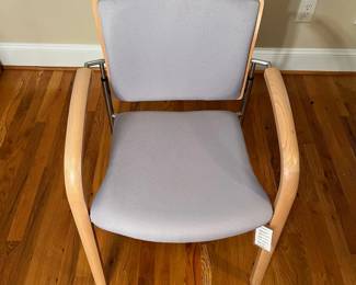 E67 - $60. Dauphin Enzo Chair. Measures 23.5" wide x 18.5" floor to seat x 33" tall.