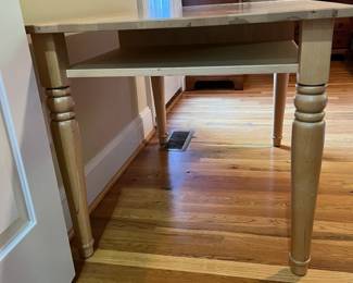 E46 -$75. Maple Coffee Table. Measures 40"x 28" x 25.75" tall. Solid wood - big enough for a puzzle!
