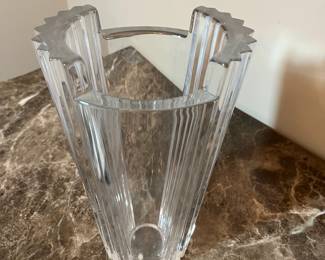 E85 - $75. Orrefors Crystal Vase.