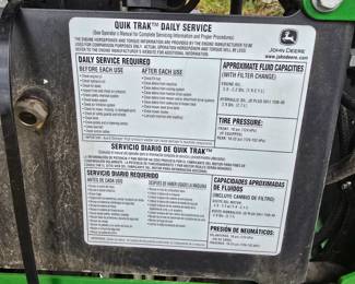 G1 - $6000. John Deer QuikTrak 636M with 38.5 hours on it. Purchased new from John Deere. Runs/Drives perfectly.