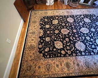 E42 - $200. Capel Rug - 100% Wool. Measures 9.3 x 11.10. Was used in a formal dining room.