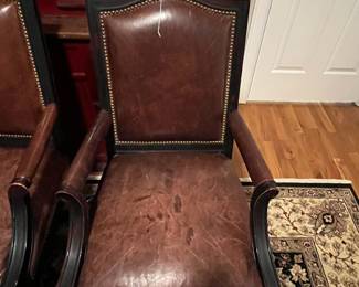 E108 - $60 each. Leather rolling office chairs. In very good used condition. Seats show the most wear. Very comfortable.
