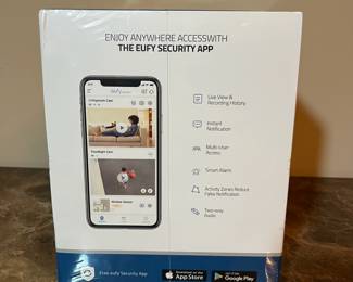 E84 - $80. Eufy Security Floodlight Cam 2 Pro. 360* Camera Coverage.