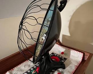 E60 - $60. Hand Painted Fan Case. Signed by Michael & Shelia Edwards Folk Artists MA.