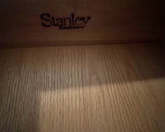 E27 - $225. Stanley Dresser with Mirror. Measures 66" x 18" x 33" tall. Mirror is 49" wide x 36" tall.