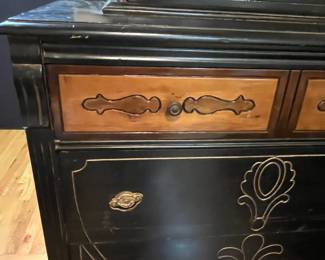 E68 - $95. Beautiful Antique Dresser. Needs minor repairs to get the drawers sliding a bit easier but not major issues. Measures 36.5" wide x 18.25" deep x 45.25" tall.