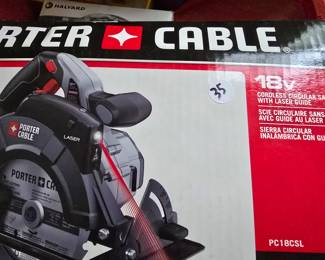 G8 - $35. Porter Cable 18v Cordless Circular Saw.