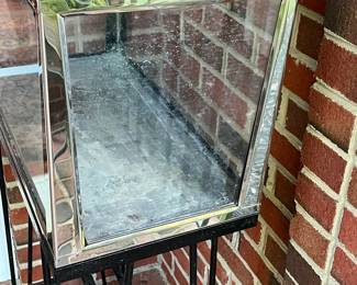 E2 - $150. Mid Century Metaframe Aquarium or Terrarium on stand. (We didn't check if it holds water.) Measures 20.5" x 10.5" x 42" tall.