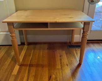 E46 -$75. Maple Coffee Table. Measures 40"x 28" x 25.75" tall. Solid wood - big enough for a puzzle!