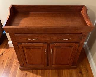 E62 - $175. Dry Sink - NOT old and in beautiful condition. Measures 38.5" wide x 17.5" deep x 37.5" tall.