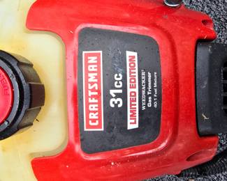 G14 - $50. Craftsman 31cc Weed Wacker Gas Trimmer 31cc. - Pulls but we don't have gas to try it.