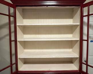 E26 - $1,750. Antique Step Back Cabinet. Measures 51" wide x 24.5" deep x 90" tall. I think that was from a store originally for displays / behind the counter merchandise. This is ONE piece and you and your helpers will be responsible for moving it out of the house.