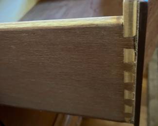 E21 - $100. Lexington Victorian Sampler Single Nightstand. Measures 26" wide x 18" deep x 26" tall.