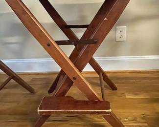 E66 - $100 PAIR of Directors Chairs. Measures 23" x 29" floor to seat x 47.5" tall.
