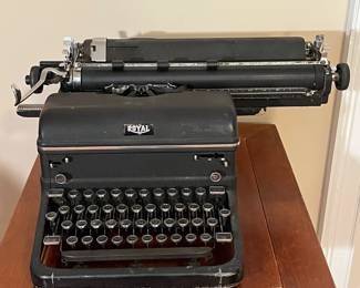 E59 - $75. Royal Typewriter. KMM Model I believe. All keys move.