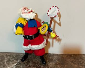 E6 - $100. Vintage Roldan Klumpe Cloth Santa