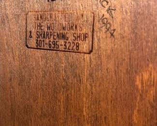 E62 - $175. Dry Sink - NOT old and in beautiful condition. Measures 38.5" wide x 17.5" deep x 37.5" tall.