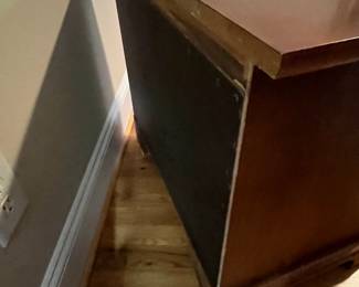 E28 - $75. Stanley Nightstand. Measures 27" wide x 16" deep x 24.25" tall.
