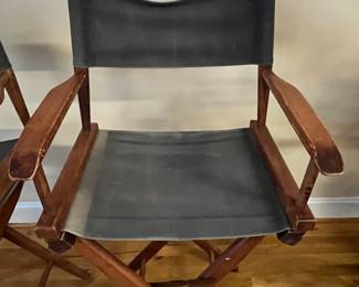 E66 - $100 PAIR of Directors Chairs. Measures 23" x 29" floor to seat x 47.5" tall.