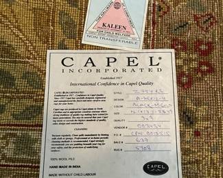 E38 - $400. HUGE Capel Rug - 100% Wood. Measures 12' x 18'. Home did have a small dog.