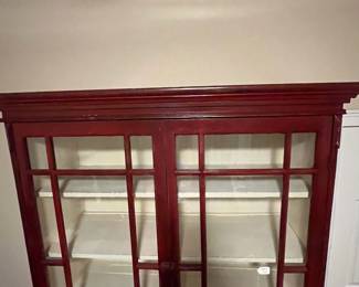 E26 - $1,750. Antique Step Back Cabinet. Measures 51" wide x 24.5" deep x 90" tall. I think that was from a store originally for displays / behind the counter merchandise. This is ONE piece and you and your helpers will be responsible for moving it out of the house.
