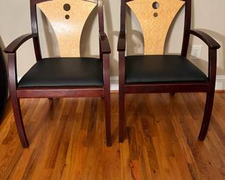 E63 - $175. Set of 4 Wooden Dining Style Chairs by La-Z-Boy furniture. Measures 23" x 19" x 34" tall.