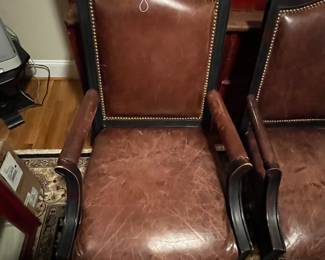 E108 - $60 each. Leather rolling office chairs. In very good used condition. Seats show the most wear. Very comfortable.