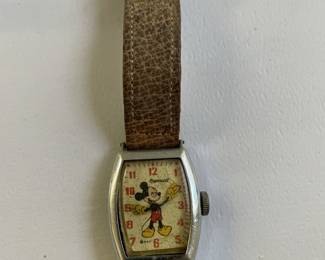 Mickey Mouse watch with one strap missing