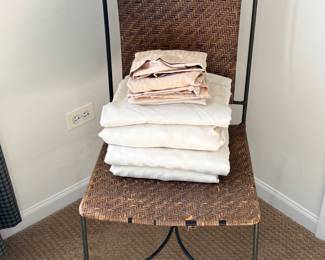 Woven Chair, Bed Linens