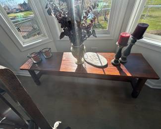 Low Bench, Decor, Candles