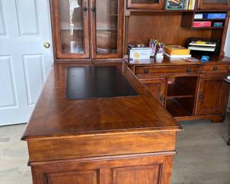 Desk, Cabinets, Bookshelves