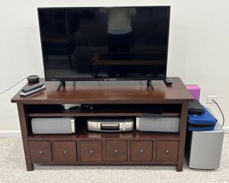 TV Cabinet w/Drawers, TV